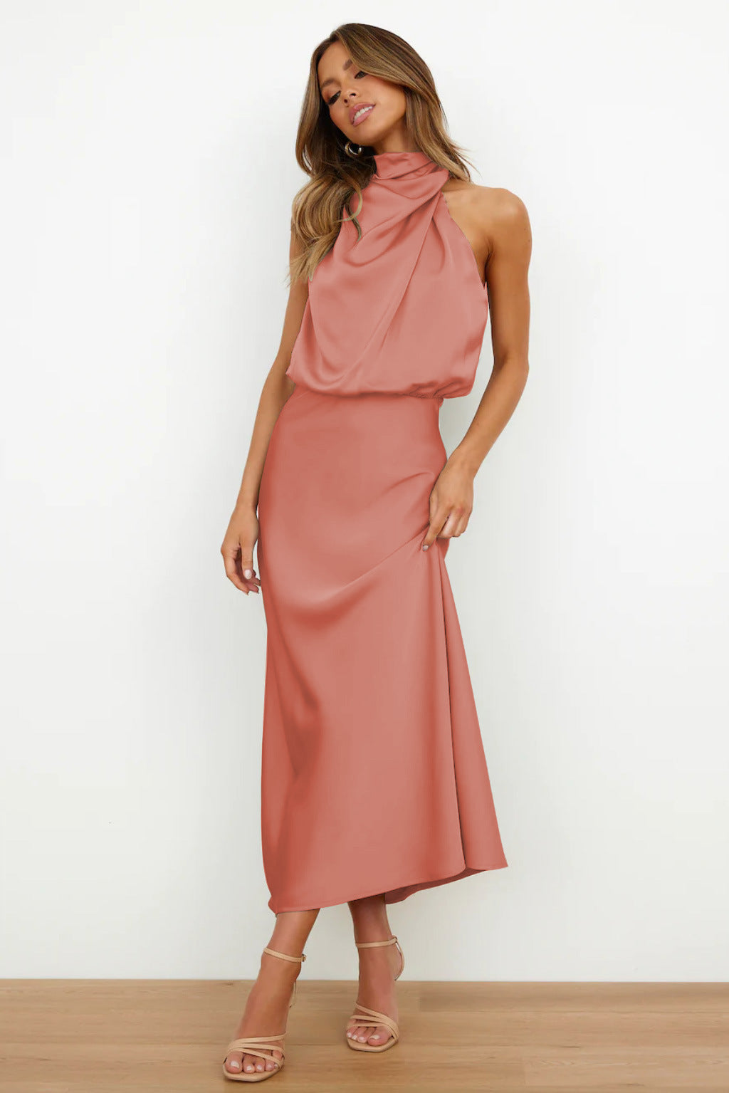 Veleta | Long Satin Dress