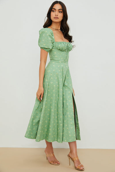 Aviana - Bloom Puff Sleeve Dress