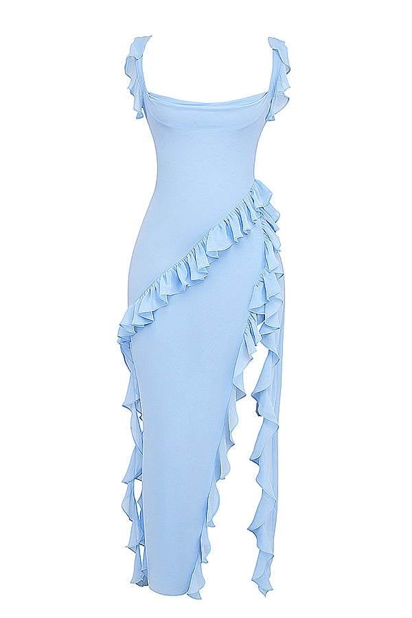 Dahlia | Long dress with ruffles