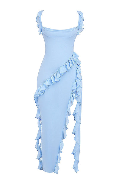 Dahlia | Long dress with ruffles