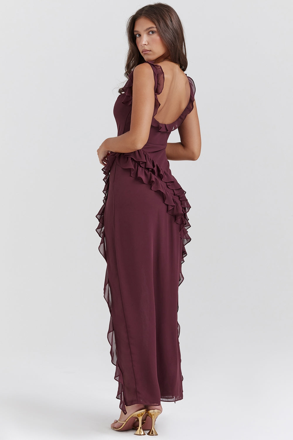 Dahlia | Long dress with ruffles
