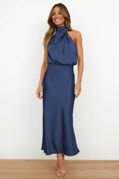 Veleta | Long Satin Dress