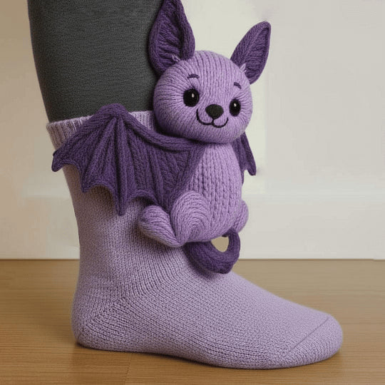 CozyCritters – Cozy Socks with Knitted Animal Designs