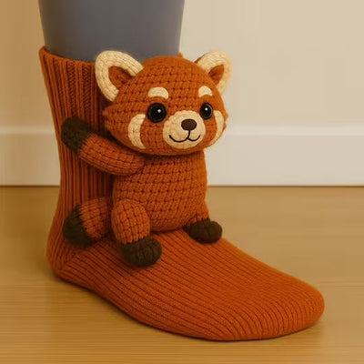 CozyCritters – Cozy Socks with Knitted Animal Designs