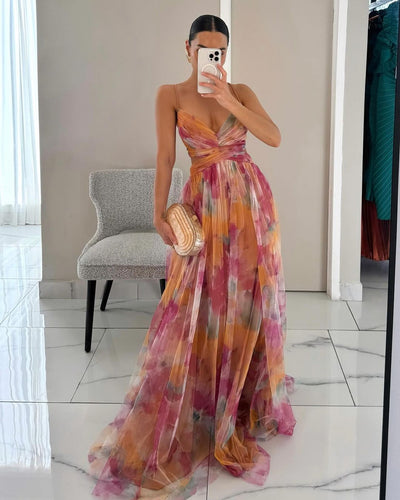 Carola™ – Enchanting Floral Maxi Dress