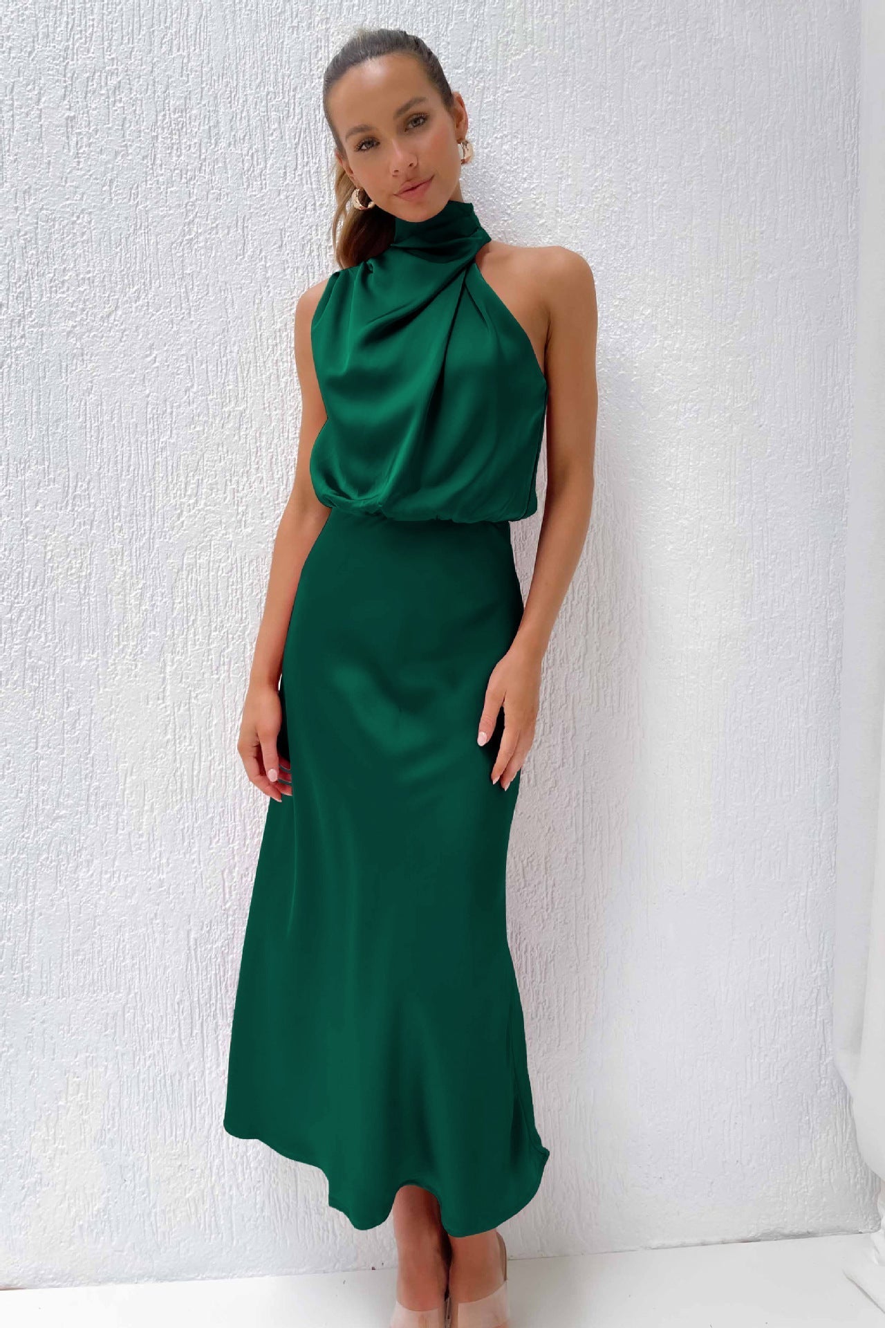 Veleta | Long Satin Dress