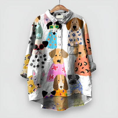 Amelie™ | Women’s T-shirt with Dog Print
