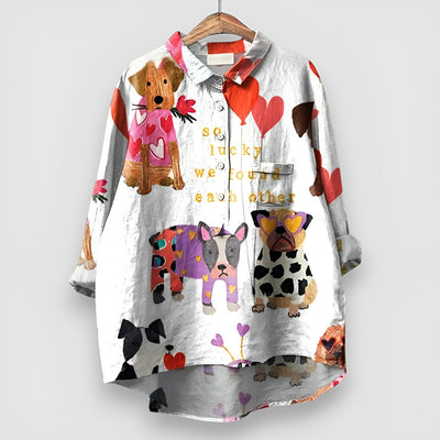 Amelie™ | Women’s T-shirt with Dog Print