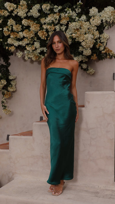 Thesa | Sleeveless Satin Dress