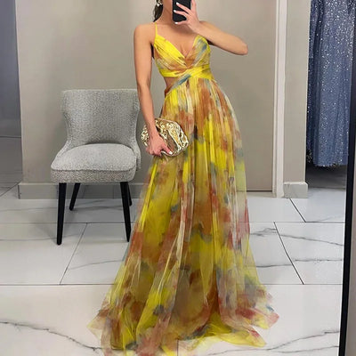 Carola™ – Enchanting Floral Maxi Dress