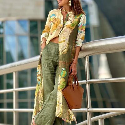 Miréliane – Elegant Coordinated Linen Set
