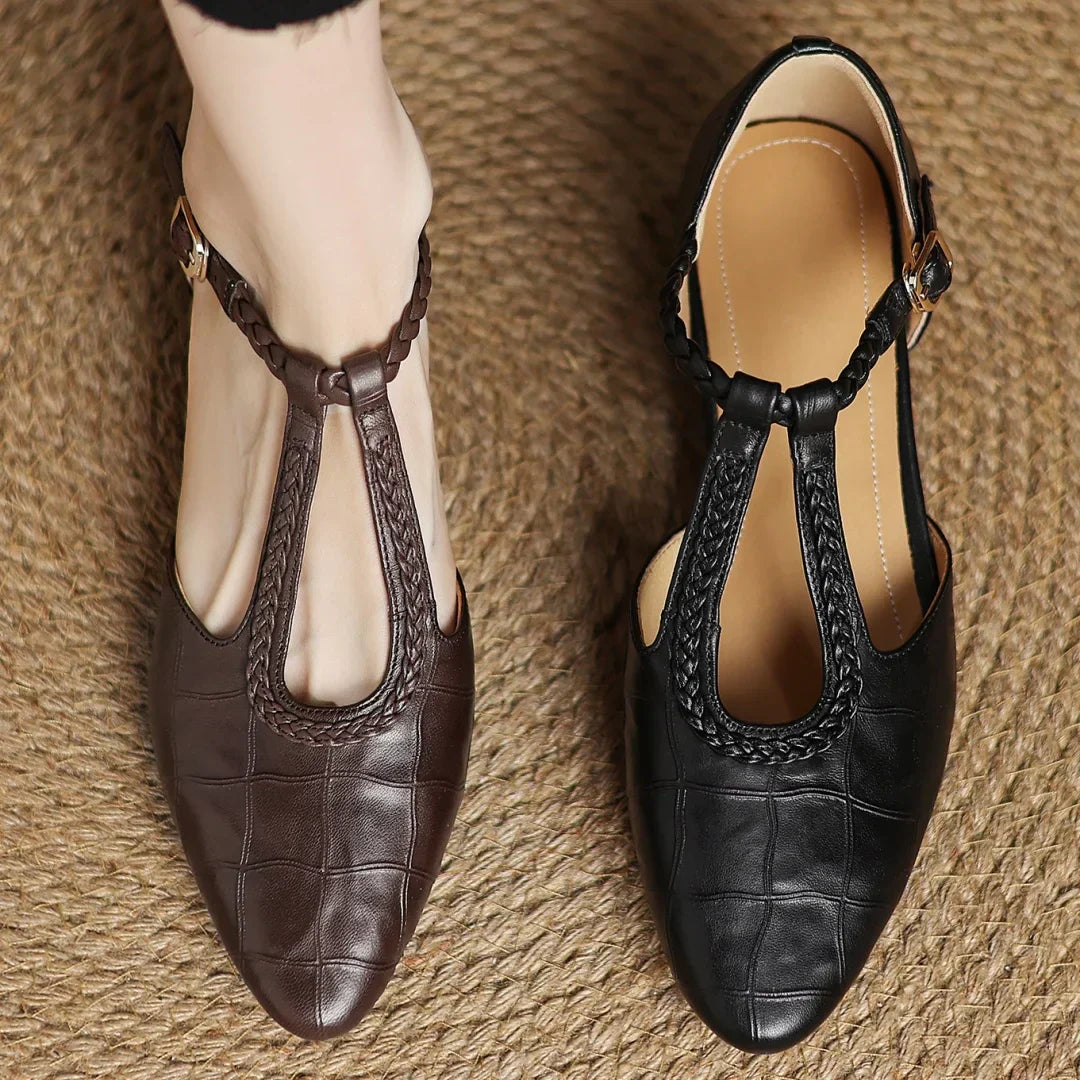 Sarah™ |  Leather Mary Janes