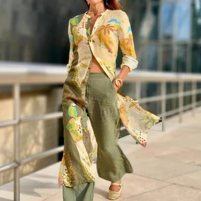 Miréliane – Elegant Coordinated Linen Set