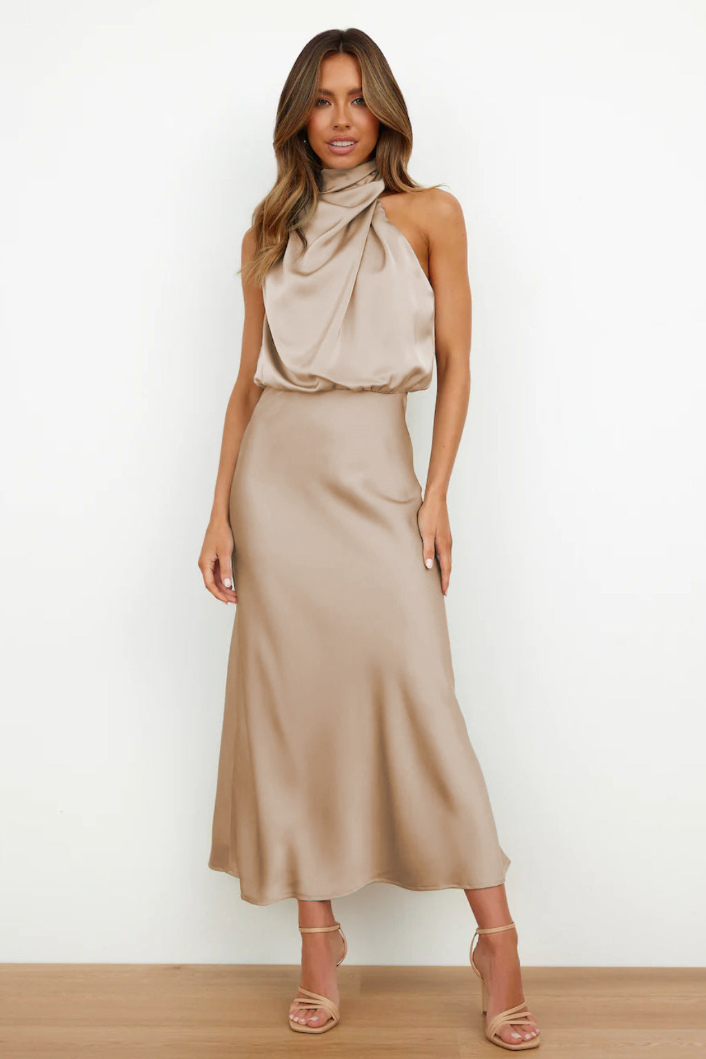 Veleta | Long Satin Dress