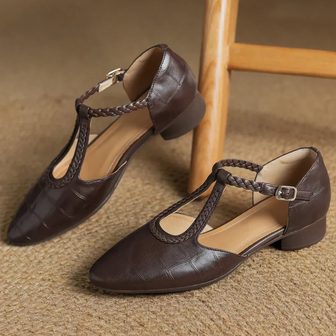 Sarah™ |  Leather Mary Janes