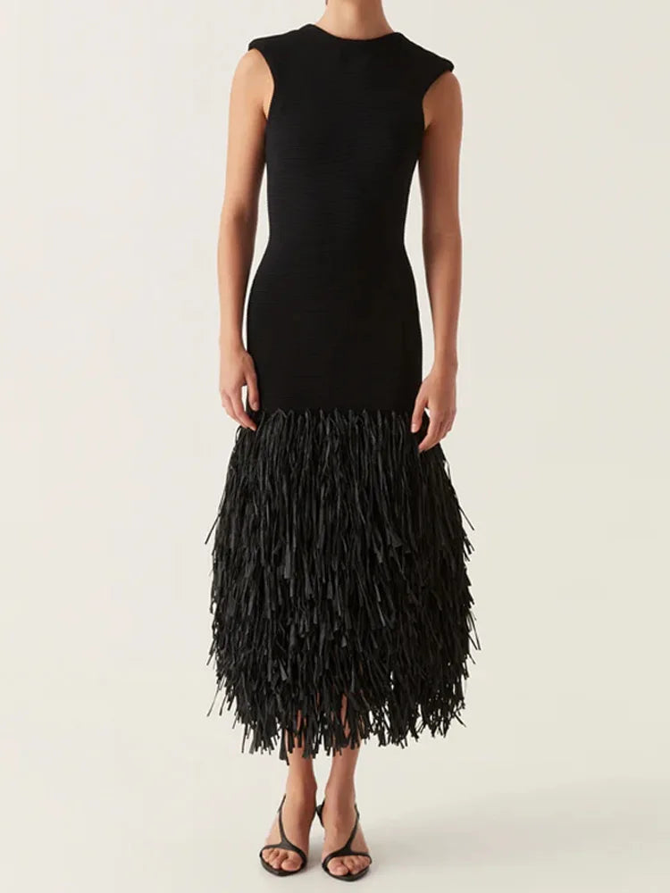 Ana | Long Fringe Dress