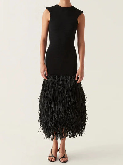 Ana | Long Fringe Dress