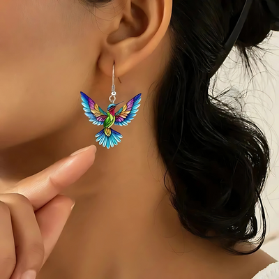 Ariana – Vibrant Hummingbird Earrings