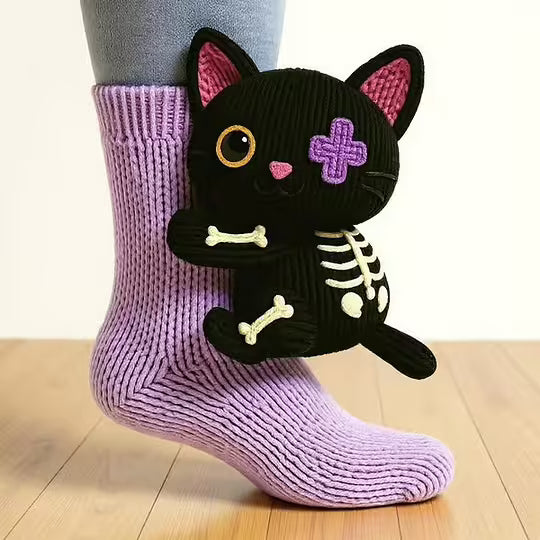 CozyCritters – Cozy Socks with Knitted Animal Designs