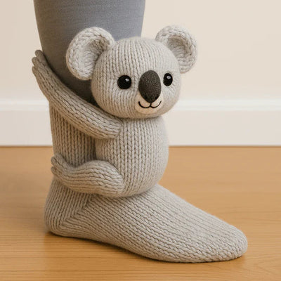 CozyCritters – Cozy Socks with Knitted Animal Designs