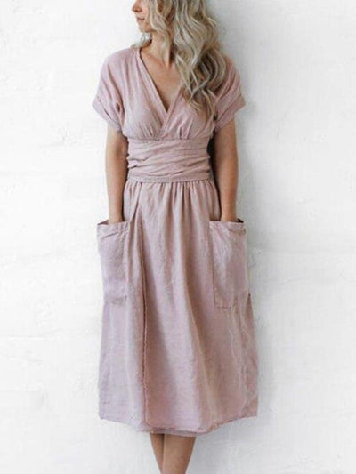 Maelie - V-Neck Wrap Dress