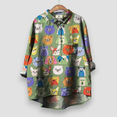 Amelie™ | Women’s T-shirt with Dog Print