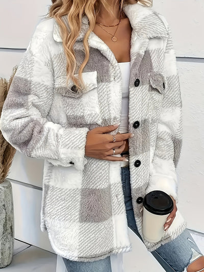 Kiara Stylish Fleece Oversized Jacket