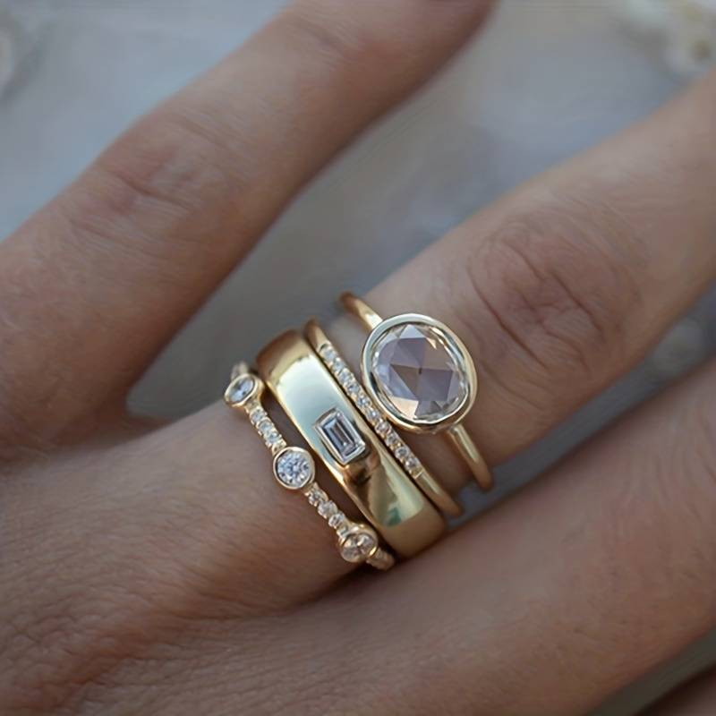 Elara™ Vintage gold rings