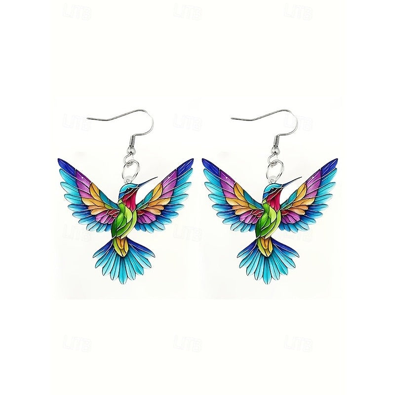 Ariana – Vibrant Hummingbird Earrings