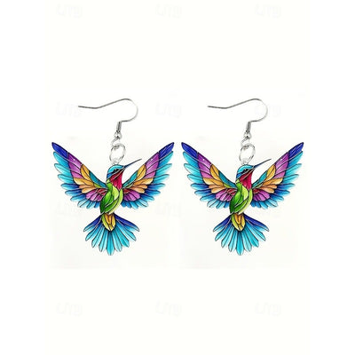 Ariana – Vibrant Hummingbird Earrings