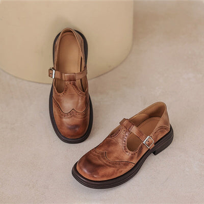 Althea™ | Vintage Luxe Leather Shoes