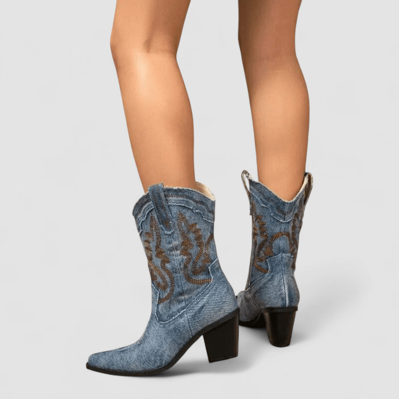 Selena™ – Orthopedic Denim Ankle Boots