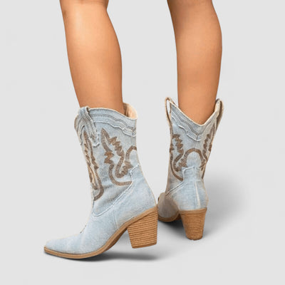 Selena™ – Orthopedic Denim Ankle Boots