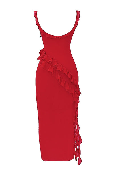 Dahlia | Long dress with ruffles