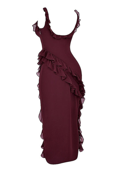 Dahlia | Long dress with ruffles